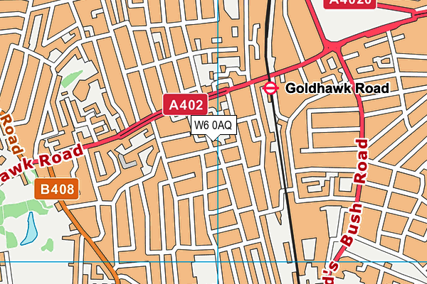 W6 0AQ map - OS VectorMap District (Ordnance Survey) W6 0AQ map - OS VectorMap District (Ordnance Survey)