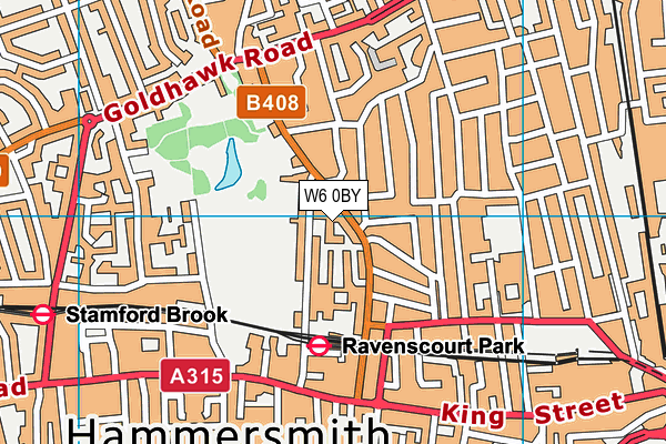 W6 0BY map - OS VectorMap District (Ordnance Survey) W6 0BY map - OS VectorMap District (Ordnance Survey)
