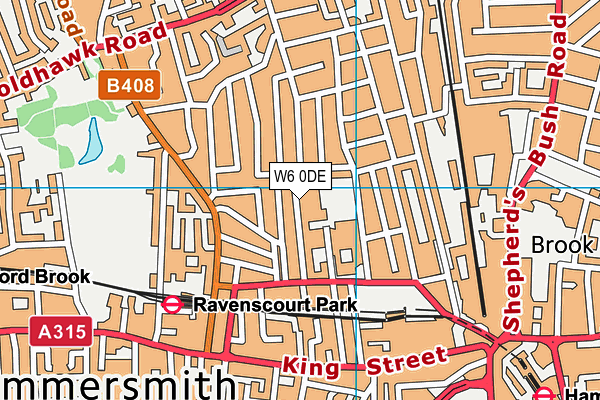 W6 0DE map - OS VectorMap District (Ordnance Survey) W6 0DE map - OS VectorMap District (Ordnance Survey)