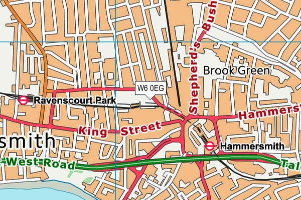 W6 0EG map - OS VectorMap District (Ordnance Survey) W6 0EG map - OS VectorMap District (Ordnance Survey)