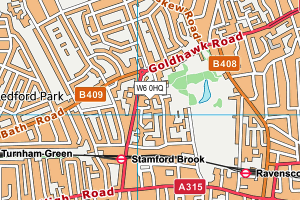 W6 0HQ map - OS VectorMap District (Ordnance Survey) W6 0HQ map - OS VectorMap District (Ordnance Survey)