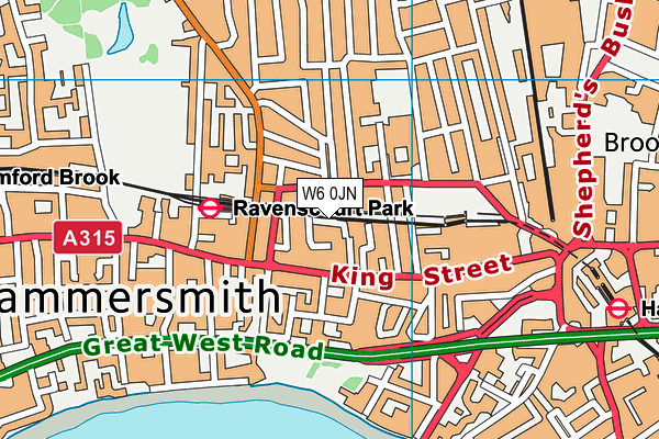 W6 0JN map - OS VectorMap District (Ordnance Survey) W6 0JN map - OS VectorMap District (Ordnance Survey)