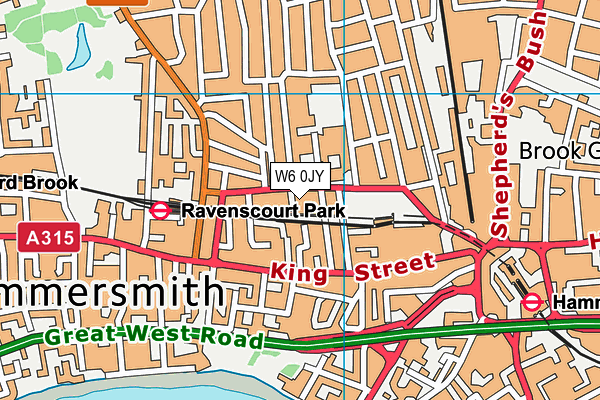 W6 0JY map - OS VectorMap District (Ordnance Survey) W6 0JY map - OS VectorMap District (Ordnance Survey)