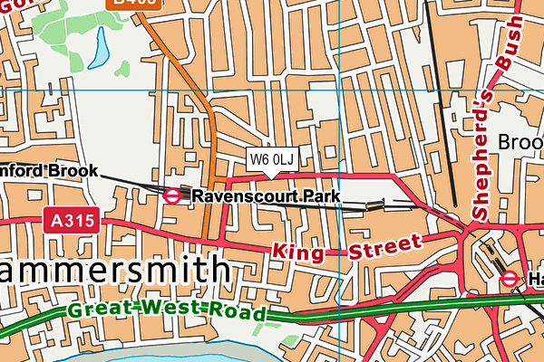 W6 0LJ map - OS VectorMap District (Ordnance Survey) W6 0LJ map - OS VectorMap District (Ordnance Survey)