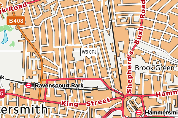 W6 0PJ map - OS VectorMap District (Ordnance Survey) W6 0PJ map - OS VectorMap District (Ordnance Survey)