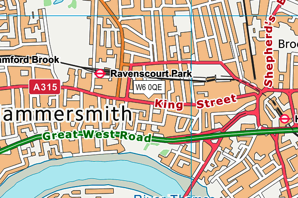 W6 0QE map - OS VectorMap District (Ordnance Survey) W6 0QE map - OS VectorMap District (Ordnance Survey)