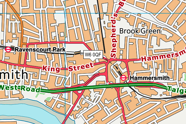W6 0QF map - OS VectorMap District (Ordnance Survey) W6 0QF map - OS VectorMap District (Ordnance Survey)