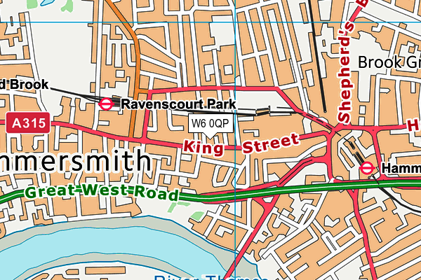 W6 0QP map - OS VectorMap District (Ordnance Survey) W6 0QP map - OS VectorMap District (Ordnance Survey)