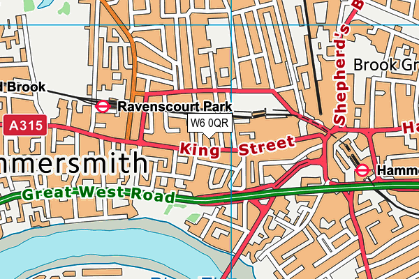W6 0QR map - OS VectorMap District (Ordnance Survey) W6 0QR map - OS VectorMap District (Ordnance Survey)
