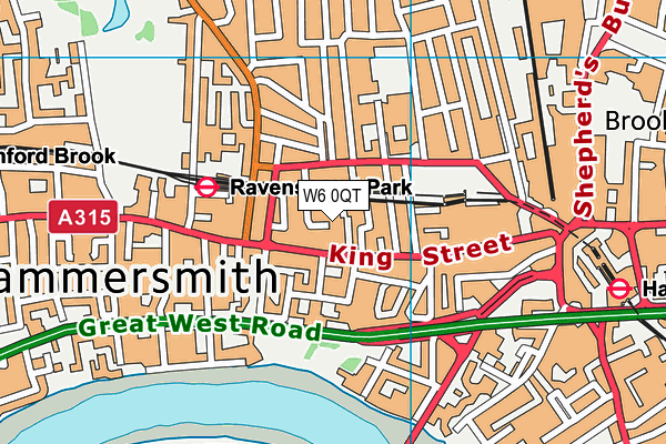 W6 0QT map - OS VectorMap District (Ordnance Survey) W6 0QT map - OS VectorMap District (Ordnance Survey)