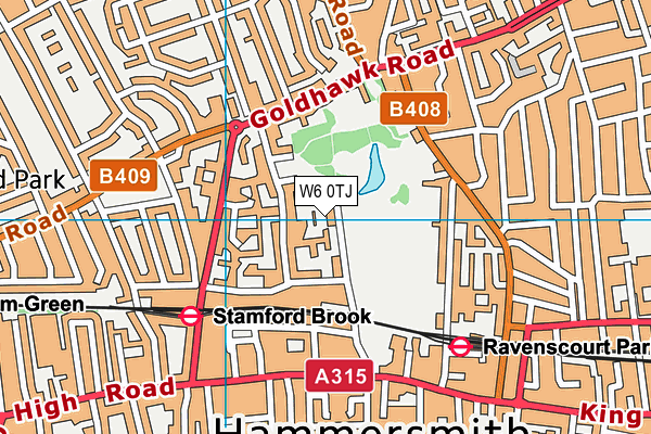 W6 0TJ map - OS VectorMap District (Ordnance Survey) W6 0TJ map - OS VectorMap District (Ordnance Survey)