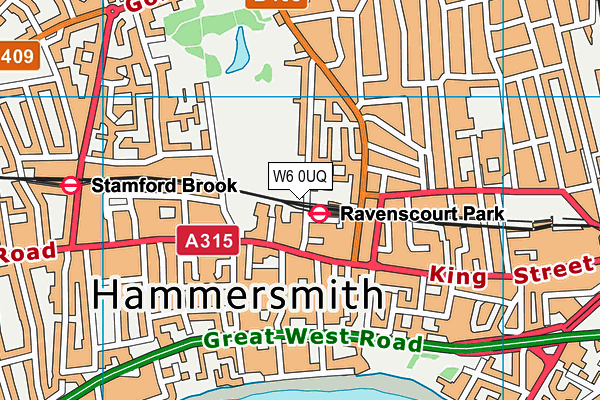 W6 0UQ map - OS VectorMap District (Ordnance Survey) W6 0UQ map - OS VectorMap District (Ordnance Survey)