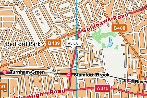 W6 0XF map - OS VectorMap District (Ordnance Survey) W6 0XF map - OS VectorMap District (Ordnance Survey)