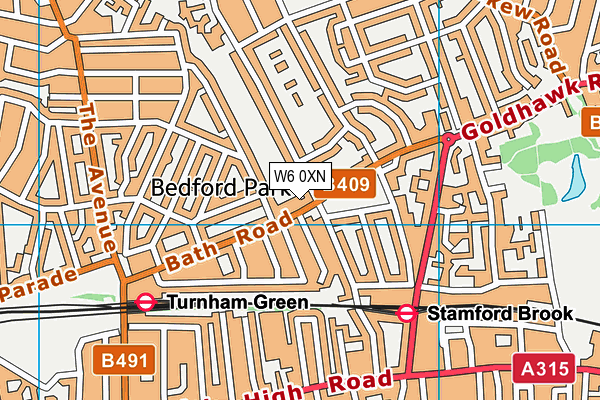 W6 0XN map - OS VectorMap District (Ordnance Survey) W6 0XN map - OS VectorMap District (Ordnance Survey)