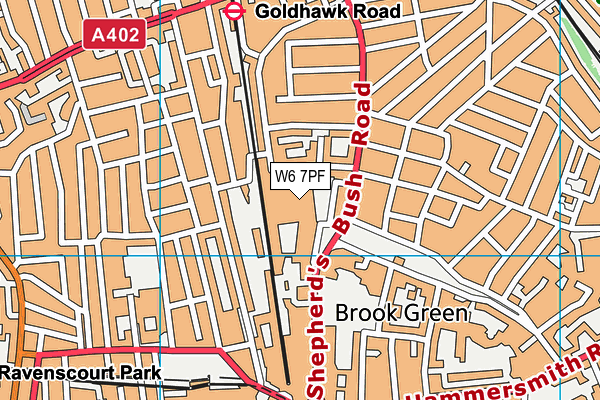 W6 7PF map - OS VectorMap District (Ordnance Survey) W6 7PF map - OS VectorMap District (Ordnance Survey)