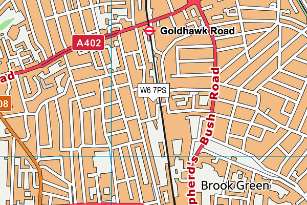 W6 7PS map - OS VectorMap District (Ordnance Survey) W6 7PS map - OS VectorMap District (Ordnance Survey)