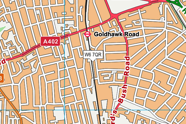 W6 7QR map - OS VectorMap District (Ordnance Survey) W6 7QR map - OS VectorMap District (Ordnance Survey)