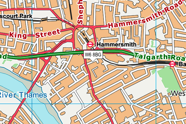 W6 8BG map - OS VectorMap District (Ordnance Survey) W6 8BG map - OS VectorMap District (Ordnance Survey)