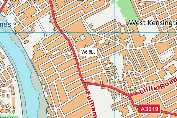 W6 8LJ map - OS VectorMap District (Ordnance Survey) W6 8LJ map - OS VectorMap District (Ordnance Survey)