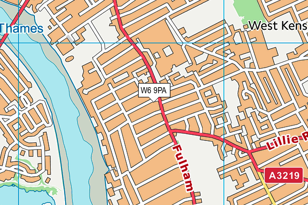 W6 9PA map - OS VectorMap District (Ordnance Survey) W6 9PA map - OS VectorMap District (Ordnance Survey)
