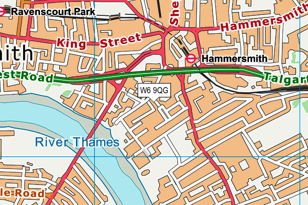W6 9QG map - OS VectorMap District (Ordnance Survey) W6 9QG map - OS VectorMap District (Ordnance Survey)