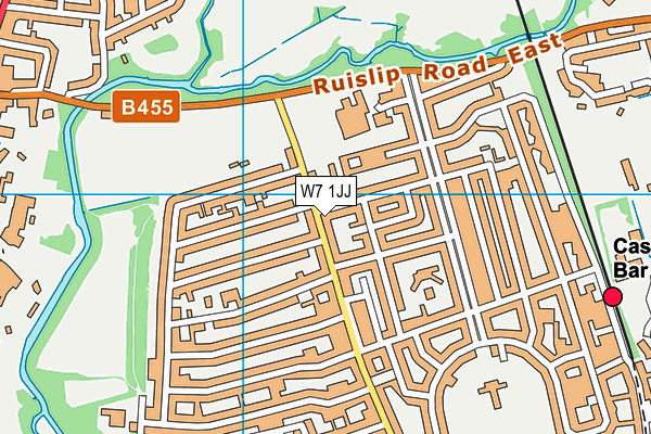 W7 1JJ map - OS VectorMap District (Ordnance Survey) W7 1JJ map - OS VectorMap District (Ordnance Survey)