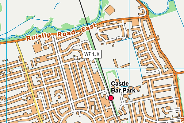 W7 1JX map - OS VectorMap District (Ordnance Survey) W7 1JX map - OS VectorMap District (Ordnance Survey)