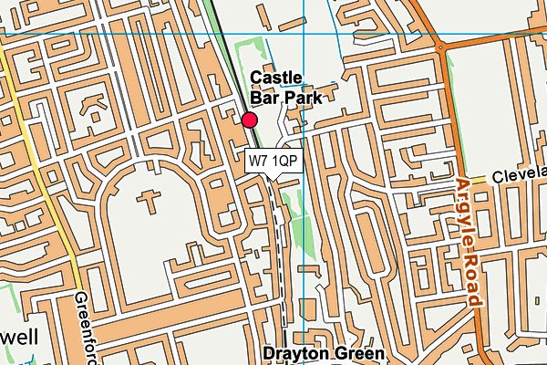W7 1QP map - OS VectorMap District (Ordnance Survey) W7 1QP map - OS VectorMap District (Ordnance Survey)