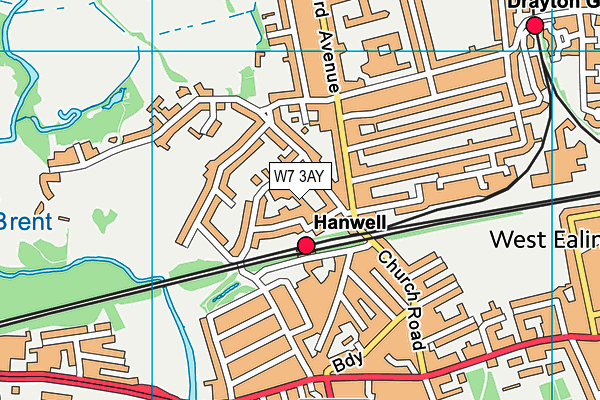 W7 3AY map - OS VectorMap District (Ordnance Survey) W7 3AY map - OS VectorMap District (Ordnance Survey)
