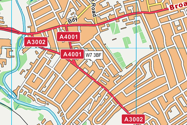 W7 3BF map - OS VectorMap District (Ordnance Survey) W7 3BF map - OS VectorMap District (Ordnance Survey)