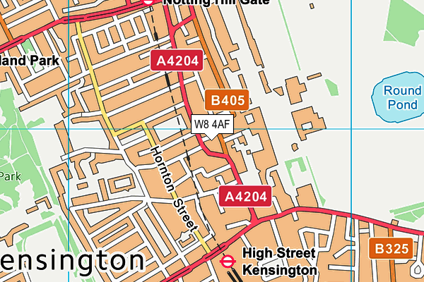 W8 4AF map - OS VectorMap District (Ordnance Survey) W8 4AF map - OS VectorMap District (Ordnance Survey)