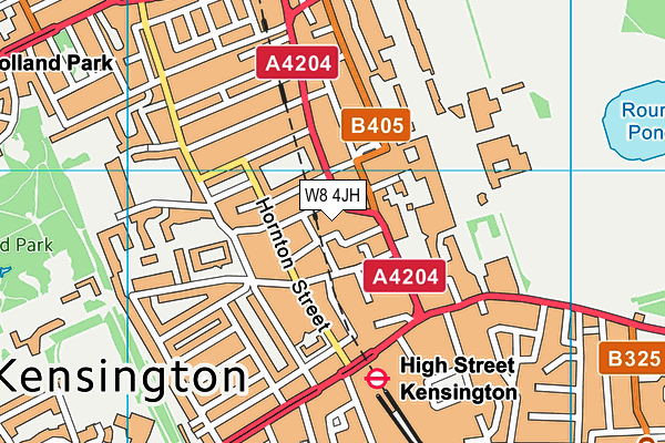W8 4JH map - OS VectorMap District (Ordnance Survey) W8 4JH map - OS VectorMap District (Ordnance Survey)