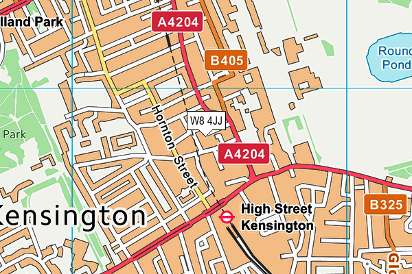W8 4JJ map - OS VectorMap District (Ordnance Survey) W8 4JJ map - OS VectorMap District (Ordnance Survey)