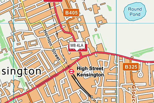 W8 4LA map - OS VectorMap District (Ordnance Survey) W8 4LA map - OS VectorMap District (Ordnance Survey)