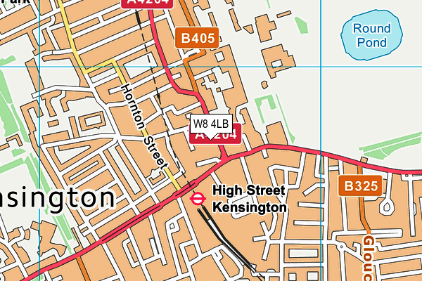 W8 4LB map - OS VectorMap District (Ordnance Survey) W8 4LB map - OS VectorMap District (Ordnance Survey)