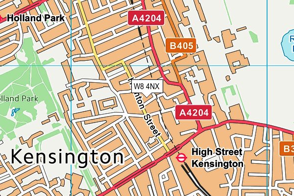 W8 4NX map - OS VectorMap District (Ordnance Survey) W8 4NX map - OS VectorMap District (Ordnance Survey)