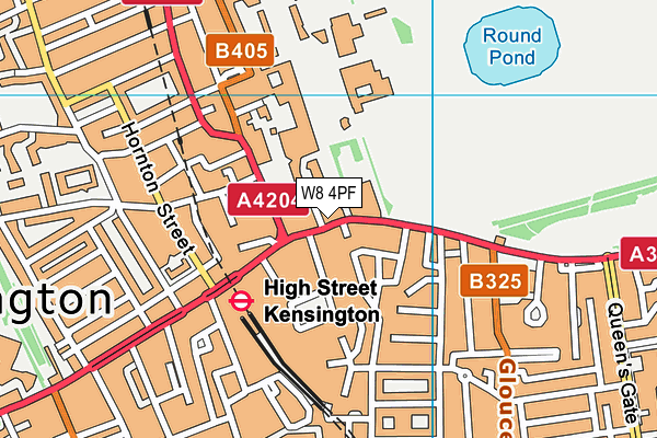 W8 4PF map - OS VectorMap District (Ordnance Survey) W8 4PF map - OS VectorMap District (Ordnance Survey)