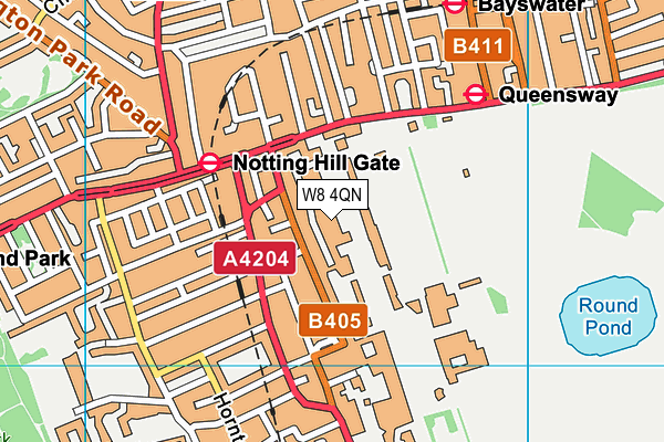 W8 4QN map - OS VectorMap District (Ordnance Survey) W8 4QN map - OS VectorMap District (Ordnance Survey)