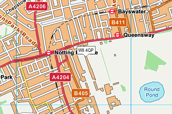 W8 4QP map - OS VectorMap District (Ordnance Survey) W8 4QP map - OS VectorMap District (Ordnance Survey)