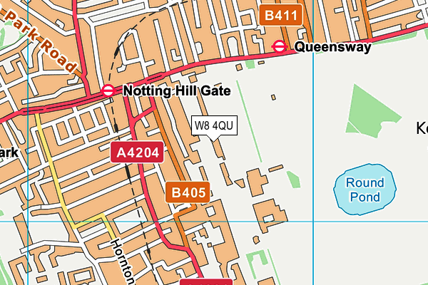 W8 4QU map - OS VectorMap District (Ordnance Survey) W8 4QU map - OS VectorMap District (Ordnance Survey)