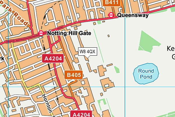 W8 4QX map - OS VectorMap District (Ordnance Survey) W8 4QX map - OS VectorMap District (Ordnance Survey)