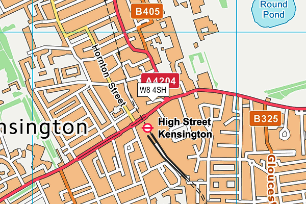 W8 4SH map - OS VectorMap District (Ordnance Survey) W8 4SH map - OS VectorMap District (Ordnance Survey)