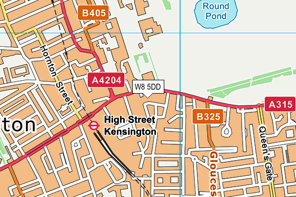 W8 5DD map - OS VectorMap District (Ordnance Survey) W8 5DD map - OS VectorMap District (Ordnance Survey)