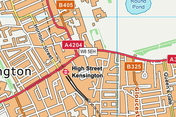 W8 5EH map - OS VectorMap District (Ordnance Survey) W8 5EH map - OS VectorMap District (Ordnance Survey)