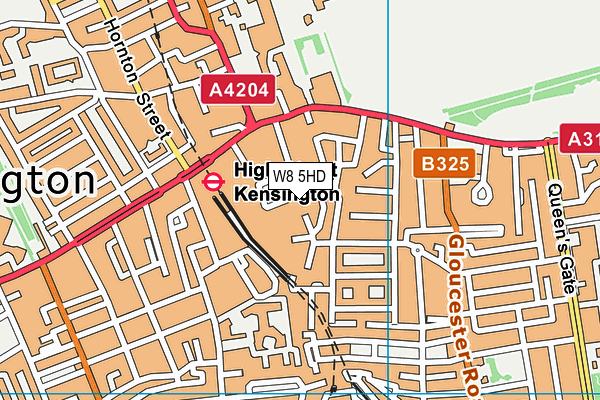 W8 5HD map - OS VectorMap District (Ordnance Survey) W8 5HD map - OS VectorMap District (Ordnance Survey)