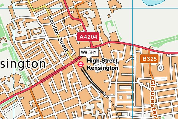 W8 5HY map - OS VectorMap District (Ordnance Survey) W8 5HY map - OS VectorMap District (Ordnance Survey)