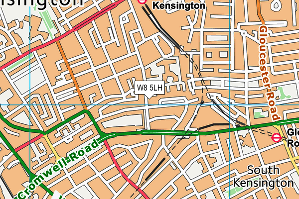 W8 5LH map - OS VectorMap District (Ordnance Survey) W8 5LH map - OS VectorMap District (Ordnance Survey)