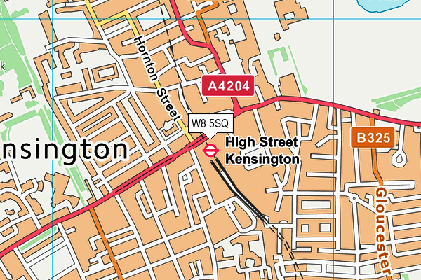 W8 5SQ map - OS VectorMap District (Ordnance Survey) W8 5SQ map - OS VectorMap District (Ordnance Survey)