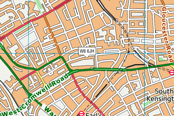 W8 6JH map - OS VectorMap District (Ordnance Survey) W8 6JH map - OS VectorMap District (Ordnance Survey)