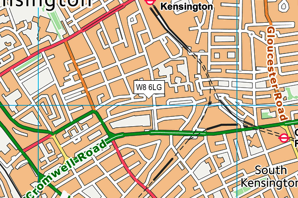 W8 6LG map - OS VectorMap District (Ordnance Survey) W8 6LG map - OS VectorMap District (Ordnance Survey)